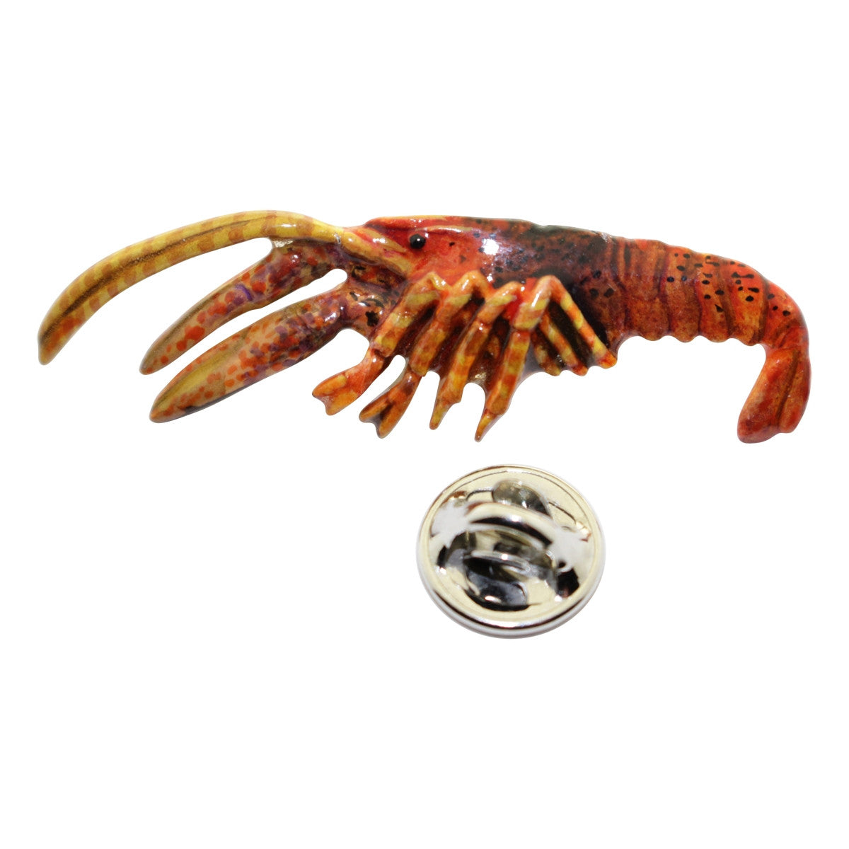 Crawfish or Crawdad or Crayfish Pin ~ Hand Painted ~ Lapel Pin ~ Hand Painted Lapel Pin ~ Sarah's Treats & Treasures